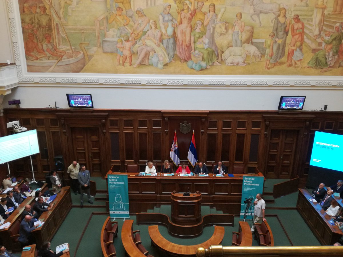 <a href="/Flumen_Inst/">Flumen</a> <a href="/EscolaCaminsUPC/">Escola de Camins</a> at #EUscl4Parl Science Meets Parliaments at National Assembly of Serbia in Belgrade. Later we will continue with the workshop meeting of <a href="/TeRRIFICA_/">TeRRIFICA project</a> project about "Territorial Responsible Research and Innovation Fostering Innovative Climate Action"