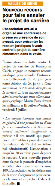 ArmelleHaya's tweet photo. #Yvelines #CUGPSEO #CALCIA
..." L’association #AVL3C a organisé une conférence de presse en présence de son avocat, pour présenter les recours juridiques à venir contre le projet de carrière cimentière dans le #Vexin... "
@VexinZone109
https://t.co/gDlYFrF5dC https://t.co/98bhZ13oe6