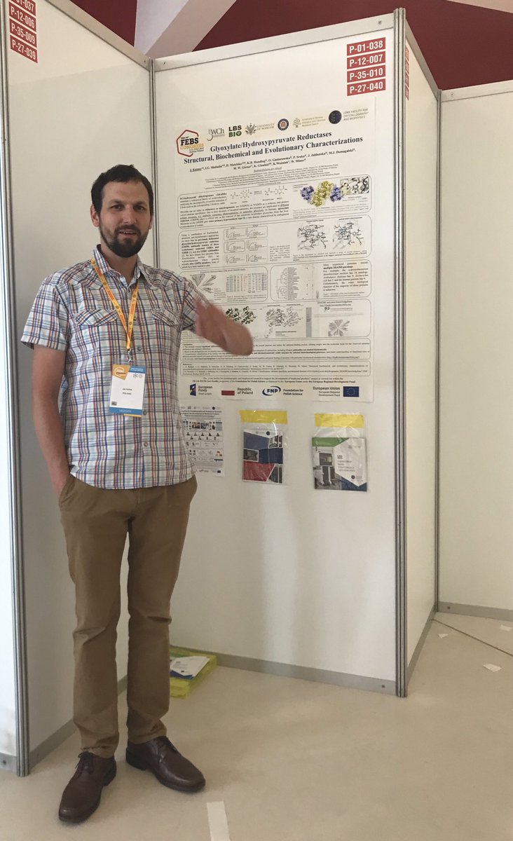 CFCBUW's tweet photo. Please meet @cfcb under the poster during the FEBS Congress in Kraków @FEBSnews
Today poster session - No. P27-040 - the opposite of the entrance.
#biohemistry @CrystallochemUW @FNP_org_pl @UniWarszawski @UVA #crystallography #FEBS2019 #FEBSnews #structuralbiology https://t.co/HhRsL0ET2z