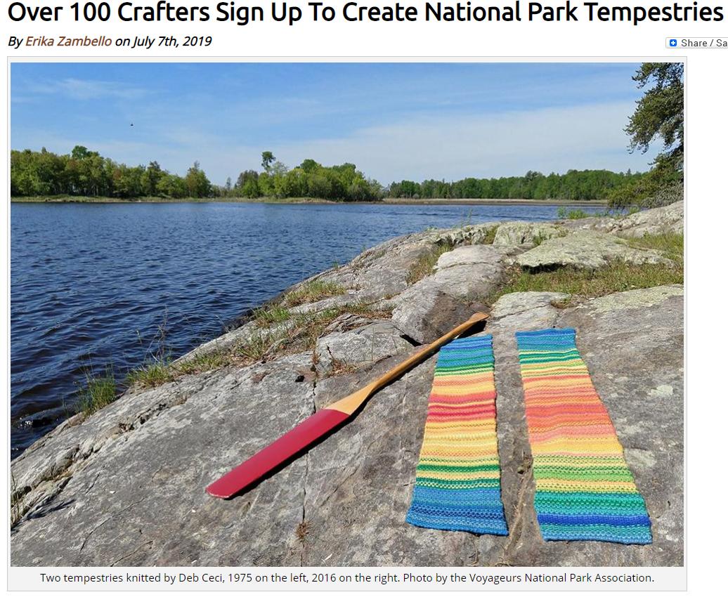 knithacker's tweet photo. "Over 100 Crafters Sign Up To Create National Park Tempestries" ๐ https://t.co/jq4eLB1ZIc #knitting #craftivism #craftivist #knit #causes #climatechange #TempestryProject https://t.co/A7l45vvF6f