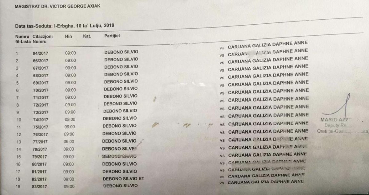 The <a href="/foreignoffice/">Foreign Office</a> media conference opens today. <a href="/mcaruanagalizia/">Matthew Caruana Galizia</a> will be speaking about our mother.

In Malta, our father is in court for the 19 libel suits filed by <a href="/JosephMuscat_JM/">Joseph Muscat</a>'s donor Silvio Debono against our mother. 

19 libel suits for 19 sentences in the same article.