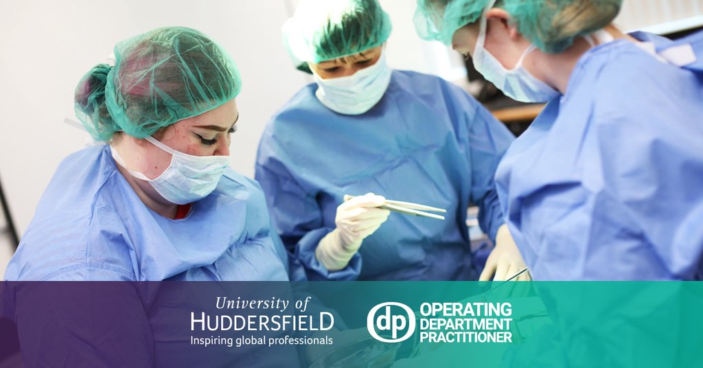 Your Career in Operating Theatres (@odpcareers) on Twitter photo Operating Department Practitioners provide direct care to patients at their most vulnerable stages in the operating theatre. Take your first step to becoming an ODP with <a href="/HuddersfieldUni/">University of Huddersfield</a>
just-r.com/enquire/odp/
#ODPcareers #NHScareers #heroesoftheatre Operating Department Practitioners provide direct care to patients at their most vulnerable stages in the operating theatre. Take your first step to becoming an ODP with <a href="/HuddersfieldUni/">University of Huddersfield</a>
just-r.com/enquire/odp/
#ODPcareers #NHScareers #heroesoftheatre