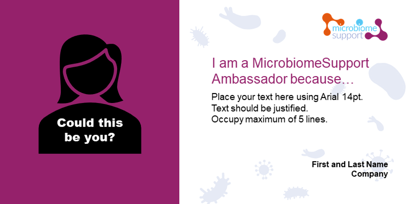 MicrobiomeEU's tweet photo. 📢Reminder!
Want to become a #MicrobiomeAmbassador?
Visit @TanjaKostic_AT at #FEMS2019 today, to have your pic taken & share your #MicrobeLove with the world 🌍.
Not at #FEMS2019? ➡️https://t.co/na5bFuqJAR https://t.co/aKQsmb7onR