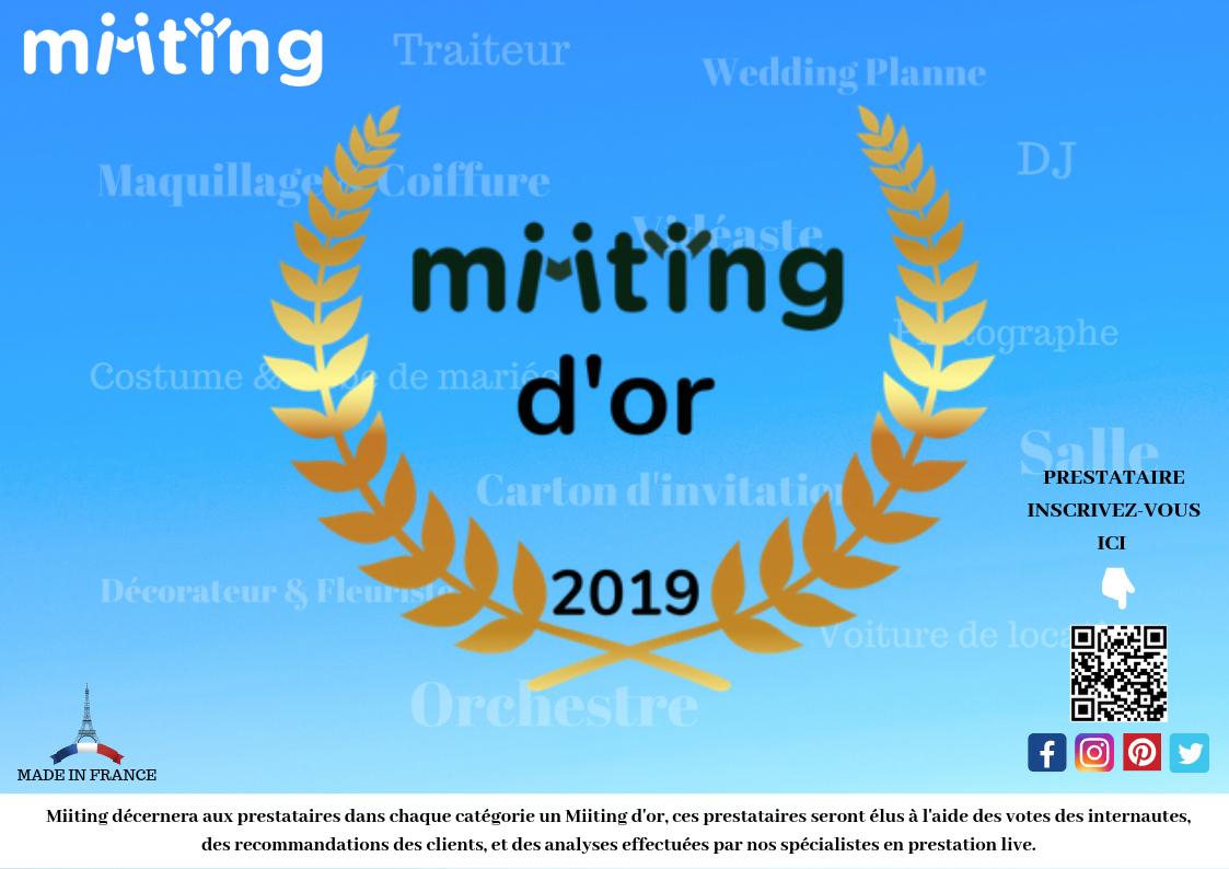 Miiting1's tweet photo. Miiting d'or, le concours des prestataires de l'événementiel https://t.co/zEOheFNFmV