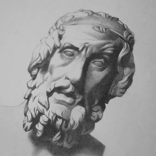 Katatapos lang ng aming pagsasanay sa Artalyer. Magtuturo na rin kami ng klasikal na pagguhit :)
—
Homer. Lapis sa papel, 2019.
#classicaldrawing #artalyer #bargue ift.tt/2JzEcYT