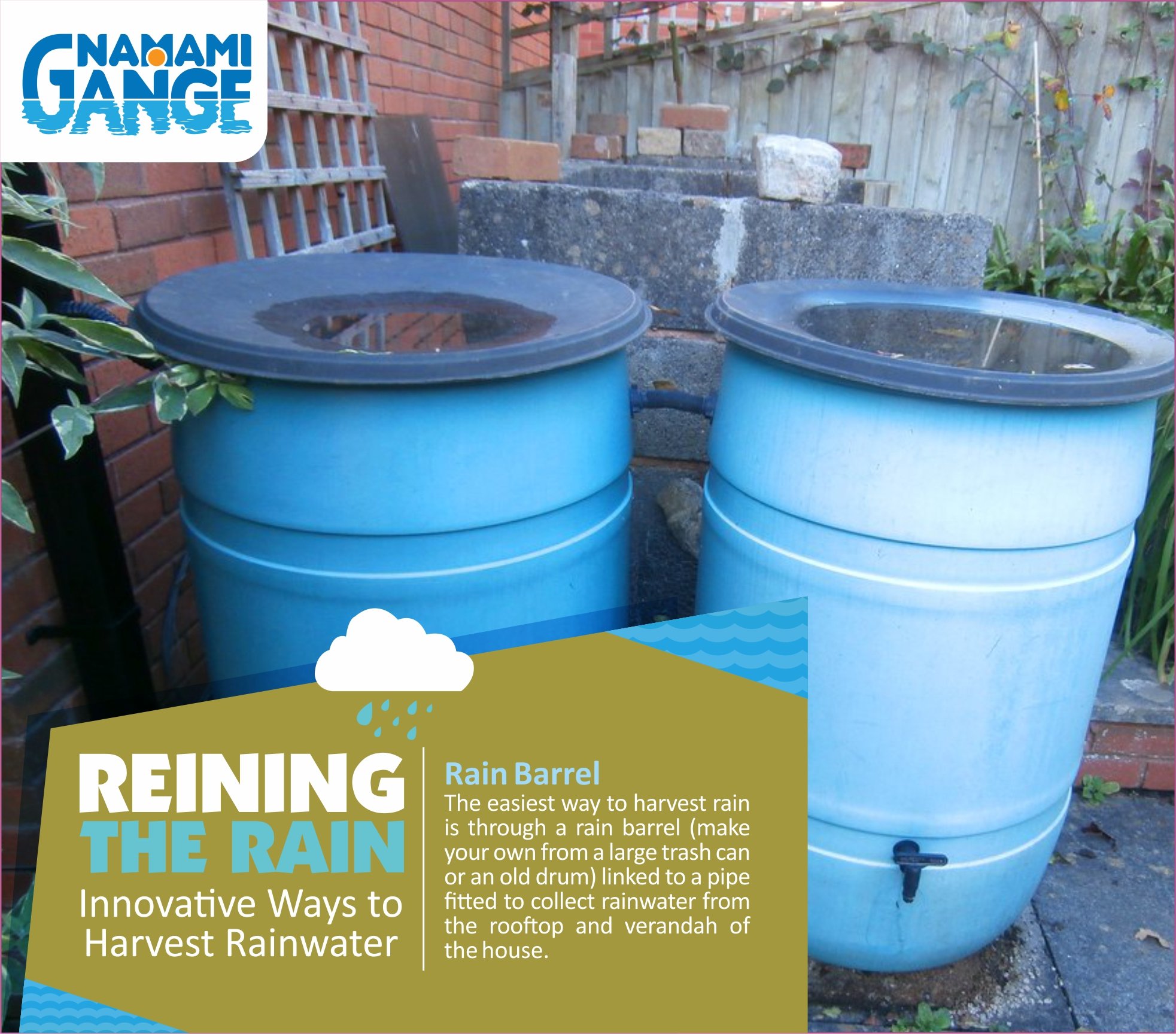 DIY Trash Can Rain Barrel 