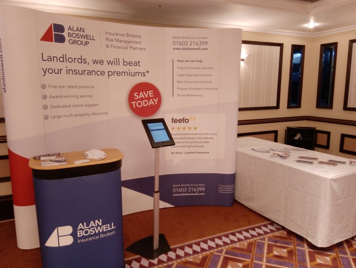 ABGroup's tweet photo. We are set up and ready at the @TPOmb conference! Visit Steve Cox on stand 4 to talk everything #propertyowner and #landlordsinsurance. #TPOconf19 https://t.co/vpJgjCtoMk