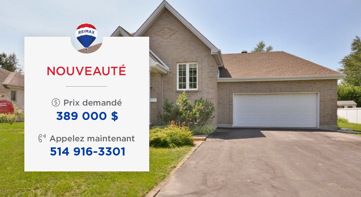Nouvelle propriété à vendre sur le marché par RE/MAX! bit.ly/2XCXma8