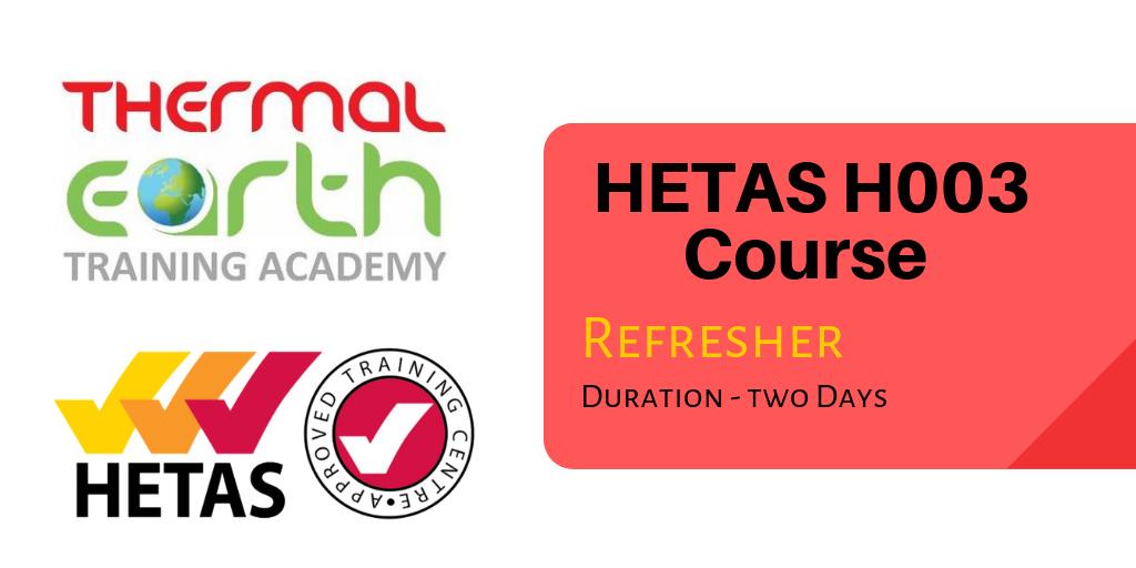 We have our <a href="/hetas_uk/">HETAS</a> H003 Refresher course coming up on July 16th - 17th <a href="/ThermalEarth/">Thermal Earth</a> . The course is designed to cover all relevant changes to Building Regulations, Health and Safety, BS EN standards legislation and technical standards within the last five years.  
#training