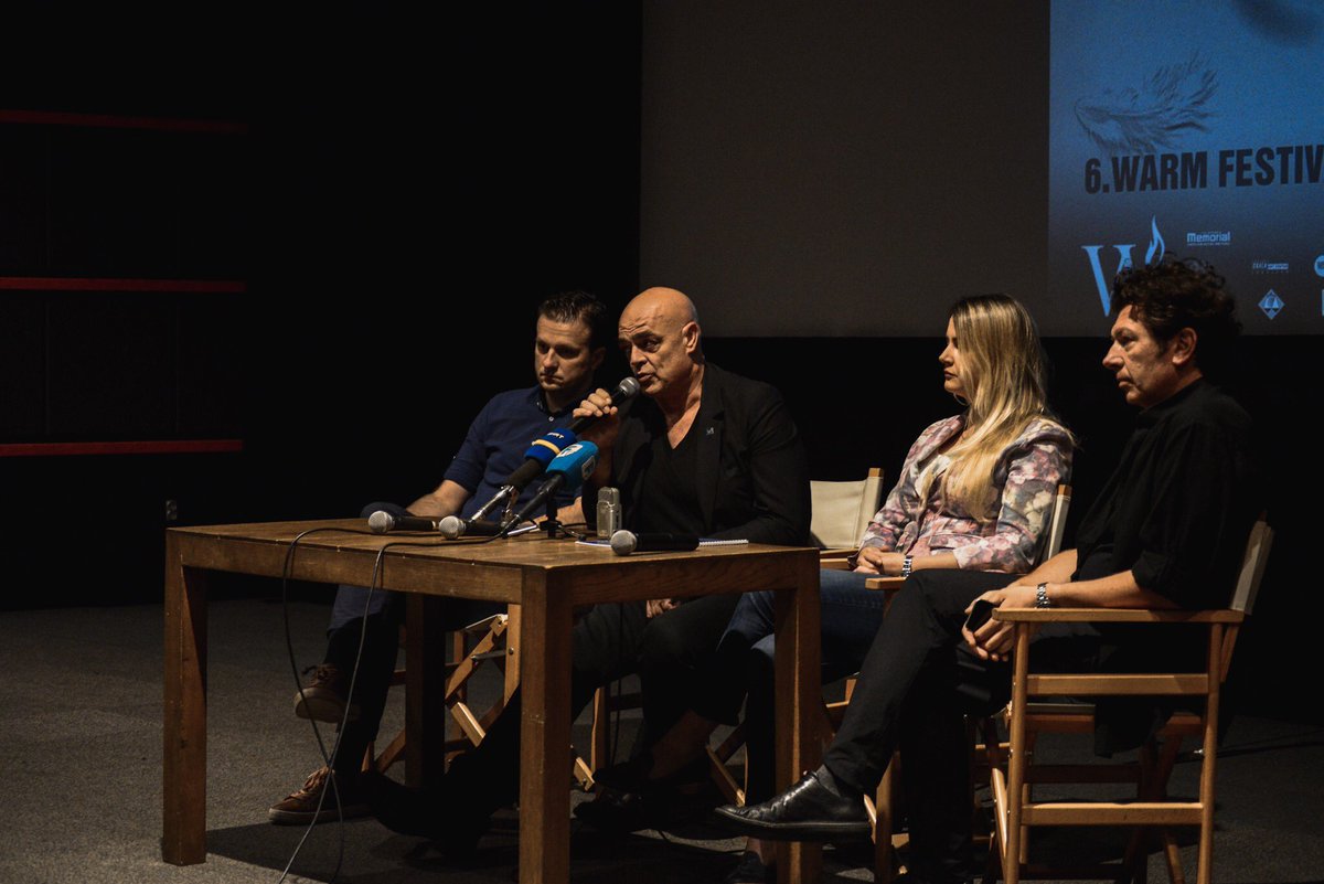 PCRCBiH's tweet photo. Today is the opening day of WARM Festival 2019! We start with a press conference featuring our own @VelmaSaric, #WARMFoundation’s President @RemyOurdan, WARM Foundation BiH President/Project Manager @AdnanPavlovic, & freelance photographer and Pulitzer Prize winner @damirsagolj https://t.co/l0vaiAxkXH