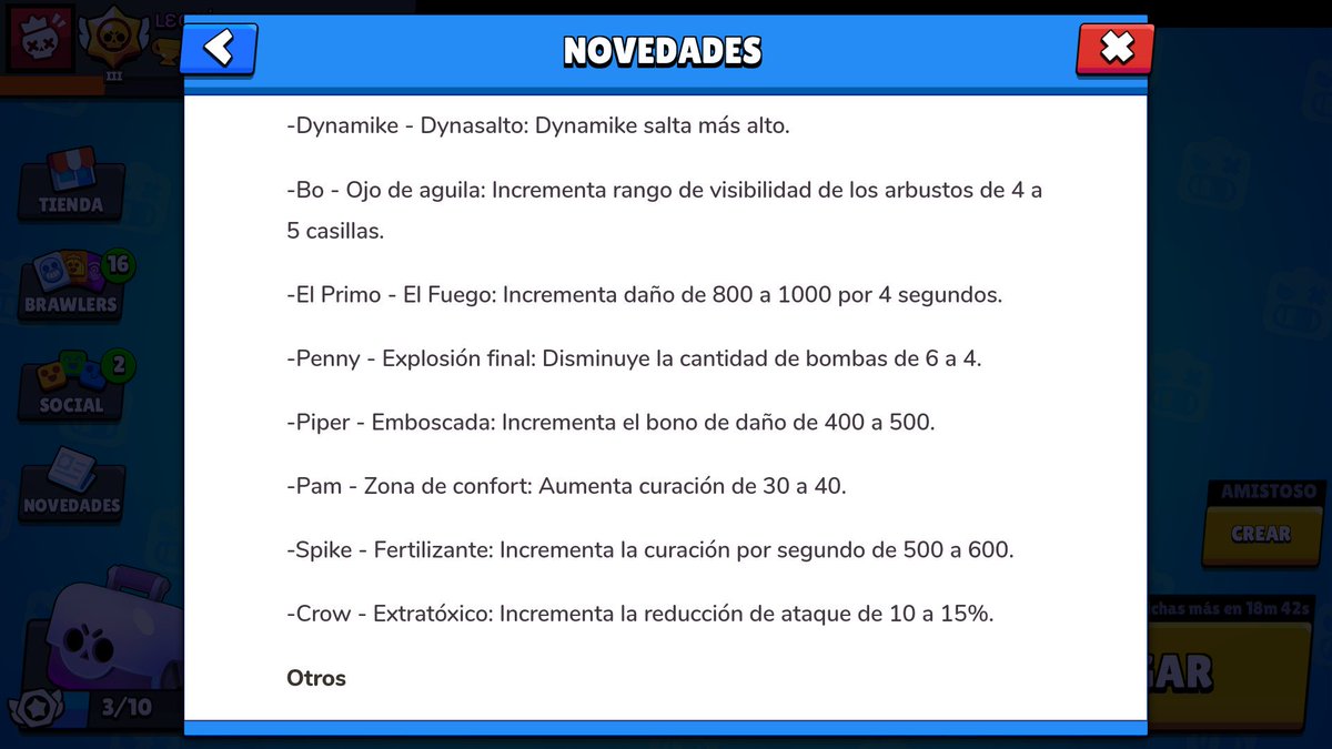 En las notas de la actualización salen algunos buffs y nerfs a las Star power viejas, y qué yo haya visto sólo se aplicó el nerf a la de Penny, se sabe cuándo se aplicarán los demás cambios?<a href="/SpiukYT/">SpiuK El Sabio</a> <a href="/BScomunidad__/">Community Games</a>