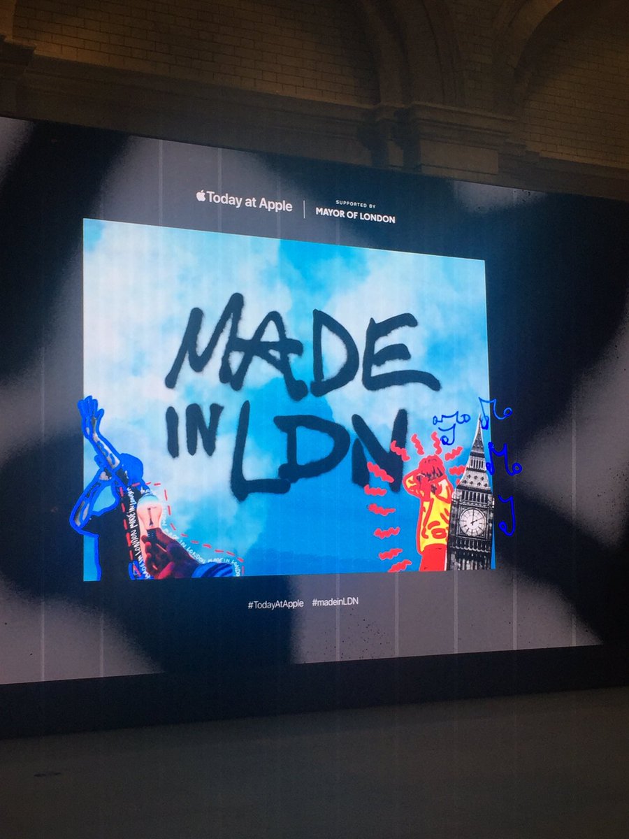 Great night seeing talent from #younglondonersfund <a href="/weare_spotlight/">Spotlight</a> @allchangearts <a href="/ArtAgainstKnive/">ART AGAINST KNIVES</a> showcase at the Apple store to launch Apple’s #MadeinLDN summer programme for youth groups