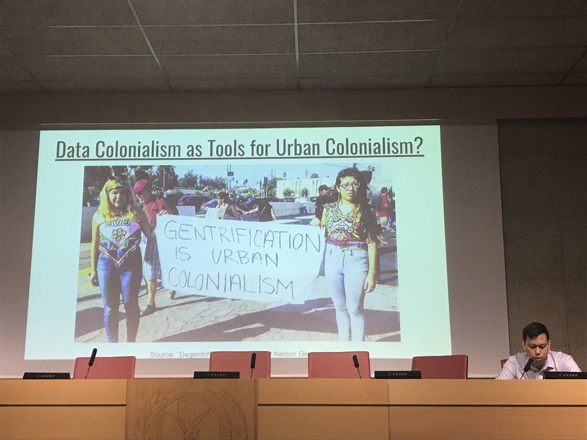 koenleurs's tweet photo. @matthew_bui #IAMCR2019 researching gentrification as displacement, is urban datafication as extractive form of data colonialism a tool for urban colonialism #urbancommunication https://t.co/kK9hJA6zAS