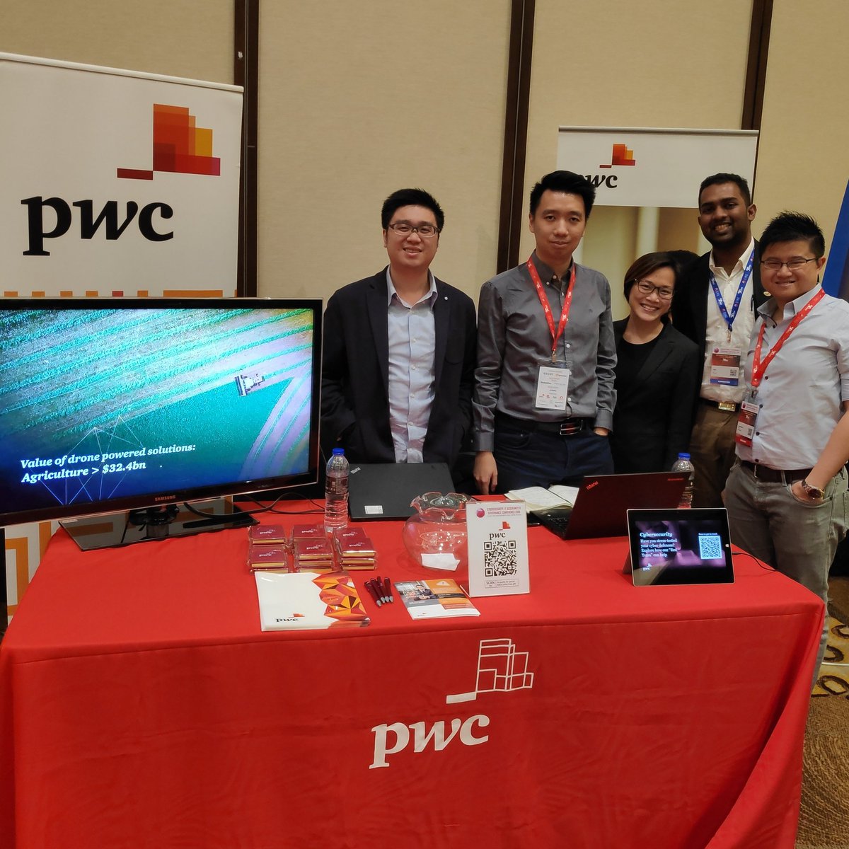 marleneliew's tweet photo. Kudos to the RAS IT team @PwC_Malaysia for working towards digitizing customer experience at our booth at the 2019 Cybersecurity, IT Assurance and Governance conference https://t.co/zptJAw6xjJ
