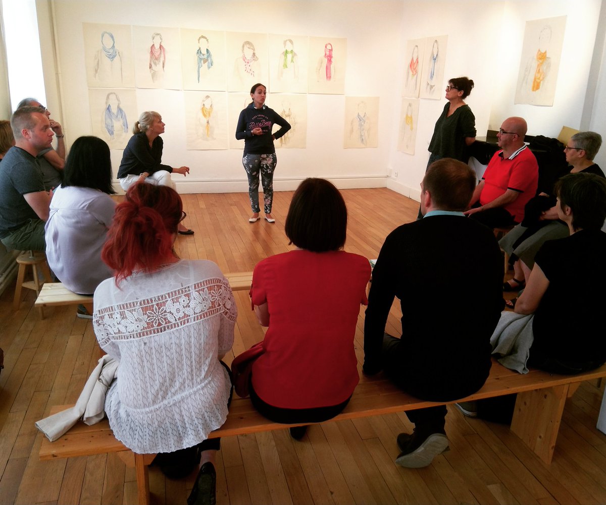 TankTarbes's tweet photo. Super atelier hier consacré à la #culture et aux #animations. Des idées, des critiques, des échanges ... Et la découverte d'un bel endroit la galerie @atelier_20 😉 Merci à Emmanuelle Hirsch pour l'accueil et la visite guidée de l'expo de Françoise Maisongrande 👍 https://t.co/7G0PsWCph4