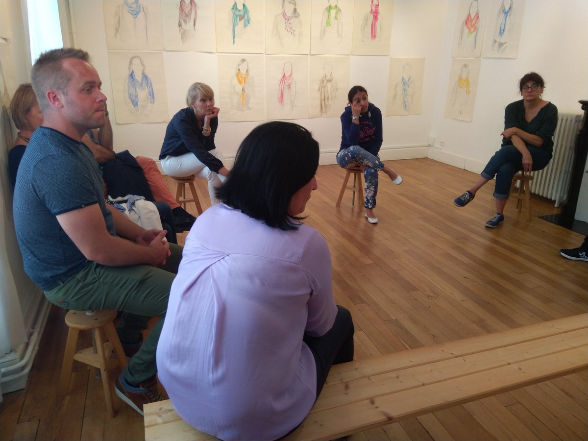 TankTarbes's tweet photo. Super atelier hier consacré à la #culture et aux #animations. Des idées, des critiques, des échanges ... Et la découverte d'un bel endroit la galerie @atelier_20 😉 Merci à Emmanuelle Hirsch pour l'accueil et la visite guidée de l'expo de Françoise Maisongrande 👍 https://t.co/7G0PsWCph4