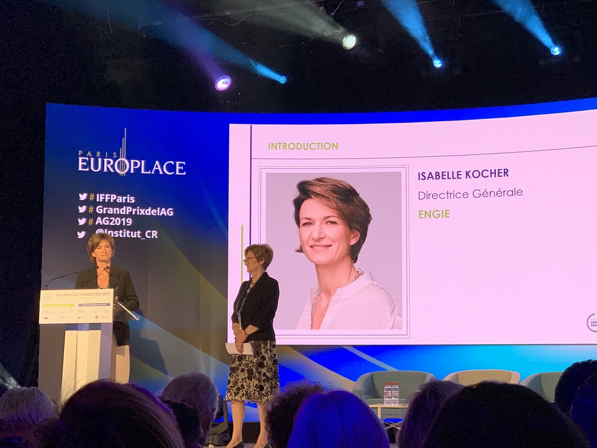 #GrandPrixdelAG « nous avons choisi d’être responsable ET rentable. S’intéresser au long terme n’est pas sacrifier le présent: quand ce choix est net, authentique et traçable, on devient préféré des collaborateurs,  des clients, des consommateurs !» <a href="/isabelle_kocher/">Isabelle Kocher</a> <a href="/ENGIEgroup/">ENGIE</a>
