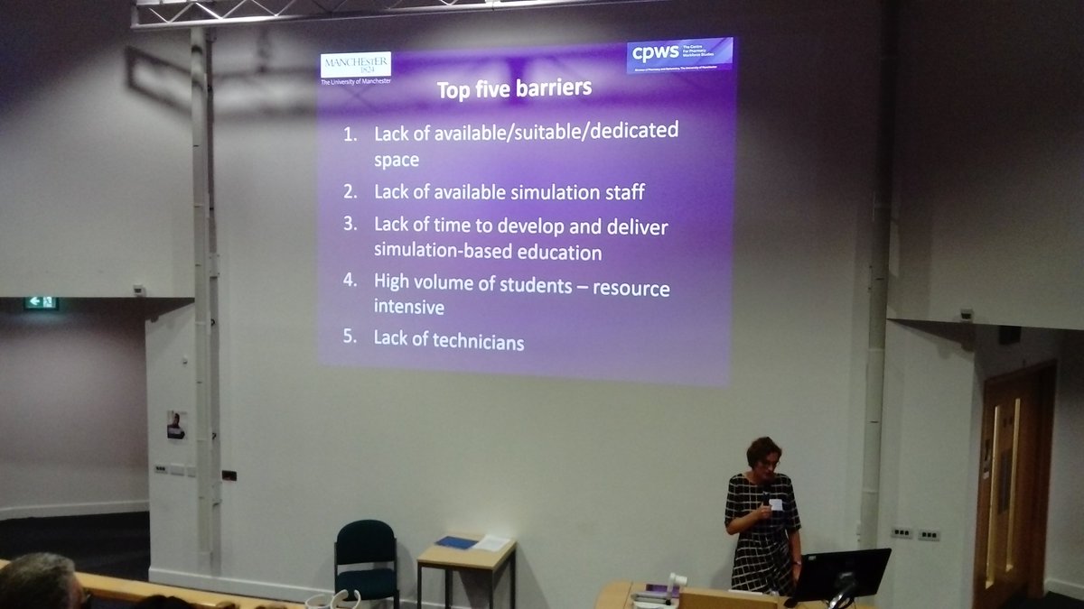 We're at the HEE Yorkshire and Humber Clinical Skills and Simulation Conference today. Some really interesting thoughts around current barriers and enablers in simulation and recommendations for the future...