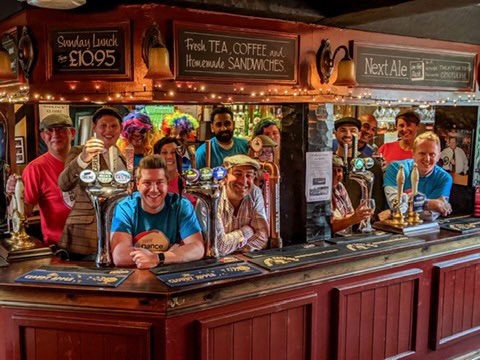 Tesco Group 714 stop off at The Woolpack on the way to Tesco Dance Beats youtu.be/dmcKIpDPFrc   <a href="/tesconews/">Tesco News</a> <a href="/kaz_doherty/">Karen Doherty</a> #TescoDanceBeats #tescoignite19