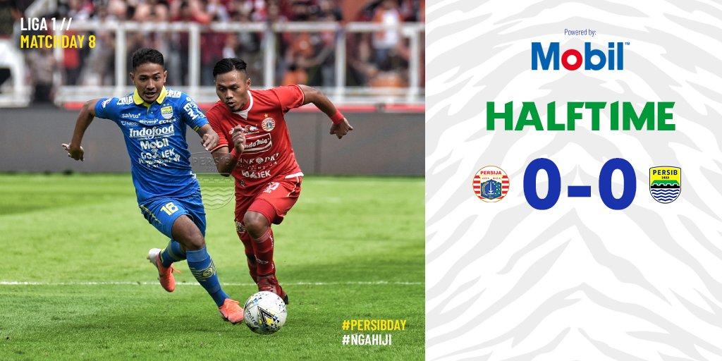 45+4' Masih nantikan gol mu, SIB!

FIGHT lagi di babak kedua! COME ON! 
👊🐯

#PERSIBDay
#PERSIBLive