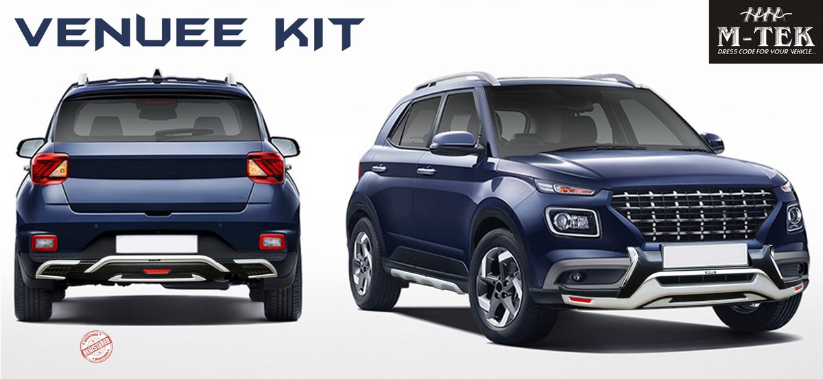 MTekEng's tweet photo. Introducing all new Venuee body kit, Front &amp; Rear overriders that gives your Venuee stupendous look.

For more information visit our website- https://t.co/xaHdUJDUdH
And
Checkout our YouTube channel- https://t.co/Xi371QqkWa https://t.co/y2gA36Eyfe