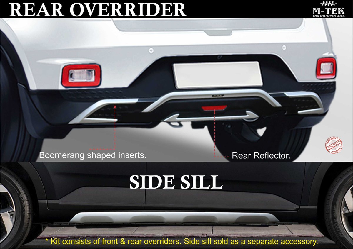 MTekEng's tweet photo. Introducing all new Venuee body kit, Front &amp; Rear overriders that gives your Venuee stupendous look.

For more information visit our website- https://t.co/xaHdUJDUdH
And
Checkout our YouTube channel- https://t.co/Xi371QqkWa https://t.co/y2gA36Eyfe