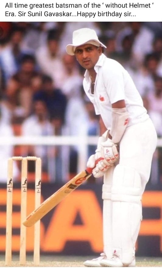 Happy birthday Sir Sunil Gavaskar. 