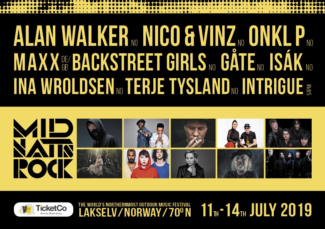 The 2019 lineup for Midnattsrocken is just killer!  😎🤘 #maxx #lindameek #getaway #nomore #maxxmusic90s #eurodance #rockshow #norway #midnattsrocken #midnattsrocken2019 #summer #tothemaxximum