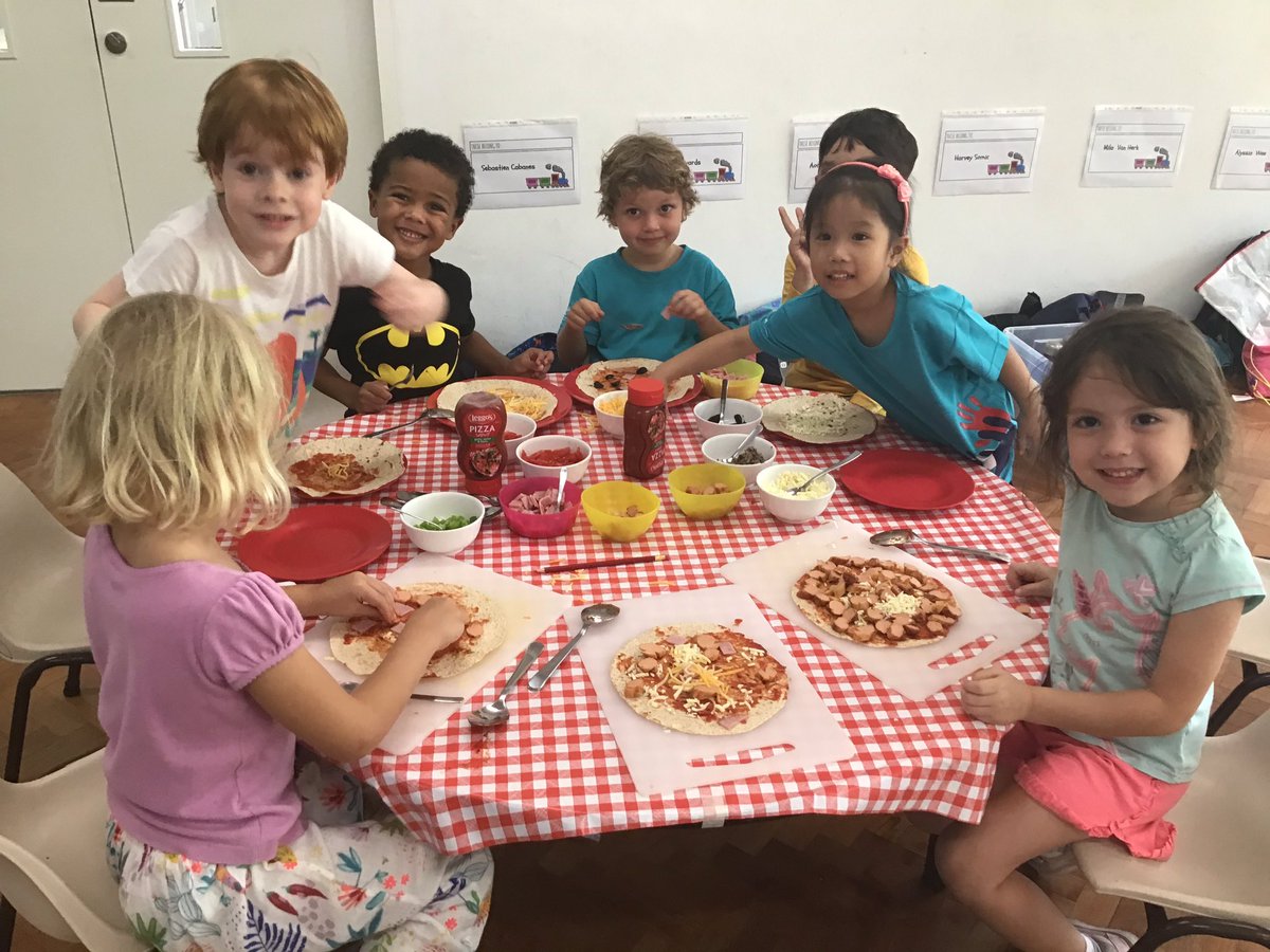 HolidayCamp_TTS's tweet photo. Cooking up a storm and reaching new heights of fun. Another great day at TTS Infant Camp @TanglinTrust #passporttofun https://t.co/C9WawNrtlP