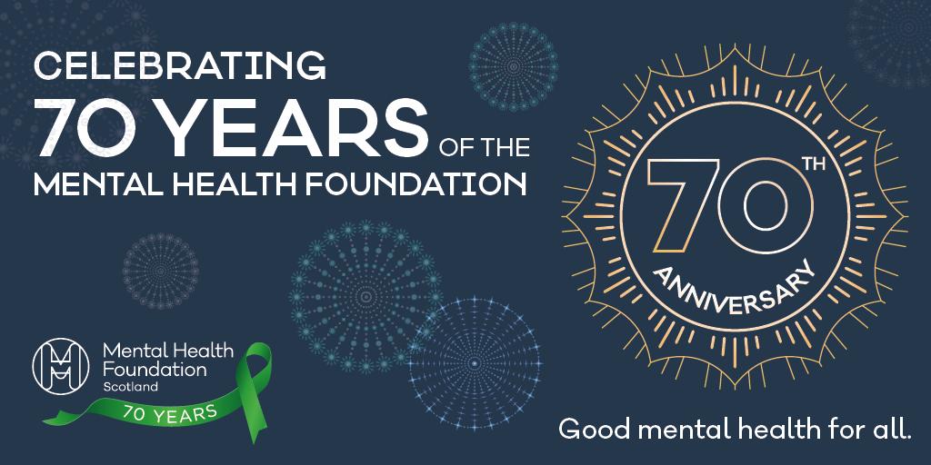 MHFScot's tweet photo. It's our 70th birthday! For the past seven decades, we've worked across the UK to focus on finding and addressing the sources of mental health problems. https://t.co/3TR5pIZFIC