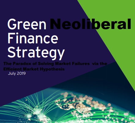 🌎BELATED THREAD/BOOK ON GREEN FINANCE STRATEGY🌎

-Over reliance on transparency  
-Ignores climate change as market failure🤦‍♂️
-Protecting finance from climate change👍, what of protecting environment from finance🤷‍♂️
-Mismatch b/w regulation design &amp; societal needs
-Governance???