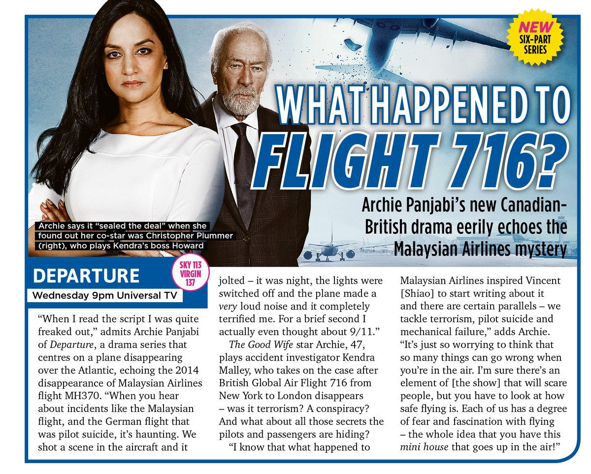 Oh, hiya, #Departure director and stars at last night's world premiere. @archiepanjabi and @TylerFayose appear in the new drama series, directed by @TJScottPictures, which begins tonight on @UniversalTVUK. Here's our feature in case you missed it (silly you)…