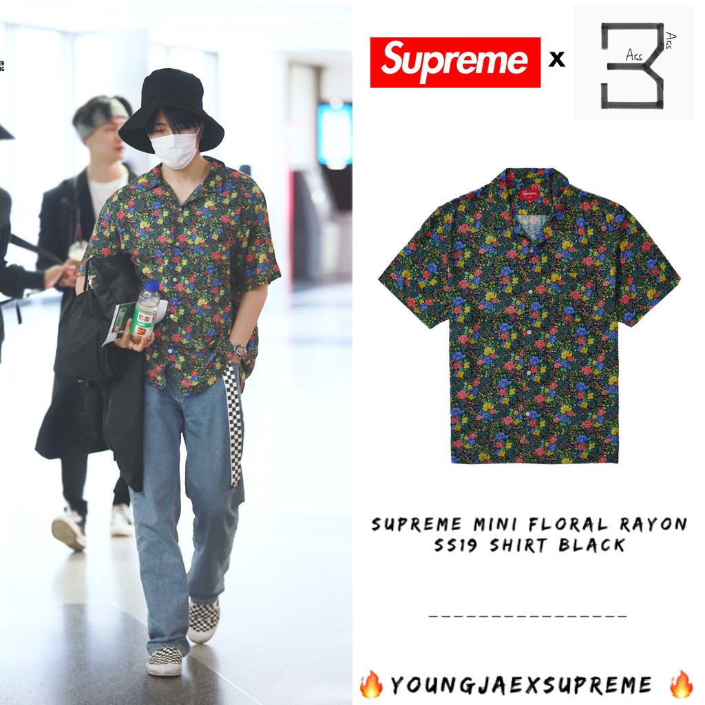 カラー】 Supreme - Supreme mini floral rayon shirt レーヨンシャツ 
