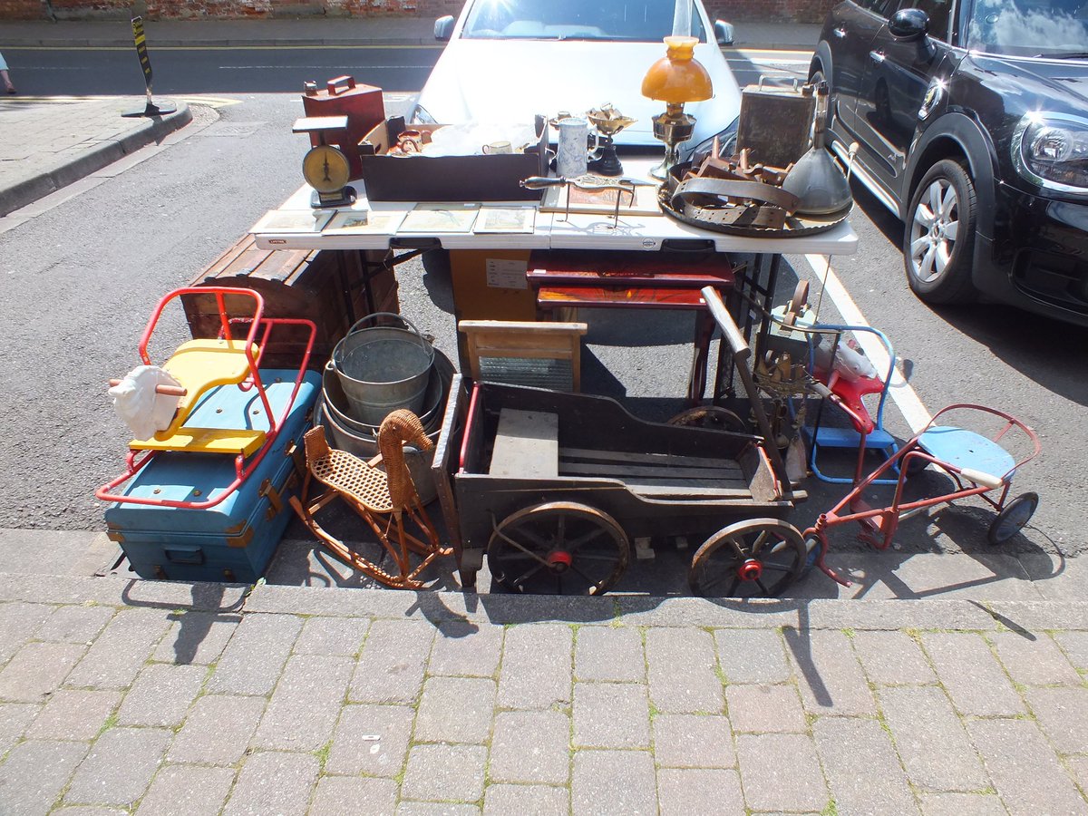 SquirrelsAntiq1's tweet photo. Summer is here! So we have brought out some of our summery items, including; wagons, trunks, trikes, rocking horses and more! #summerishere #antiques #summeritems #woodenwagon #trikes #triang #rockinghorse #basingstoke #hampshire #squirrelsantiques #summer https://t.co/q1cVFRfRwO