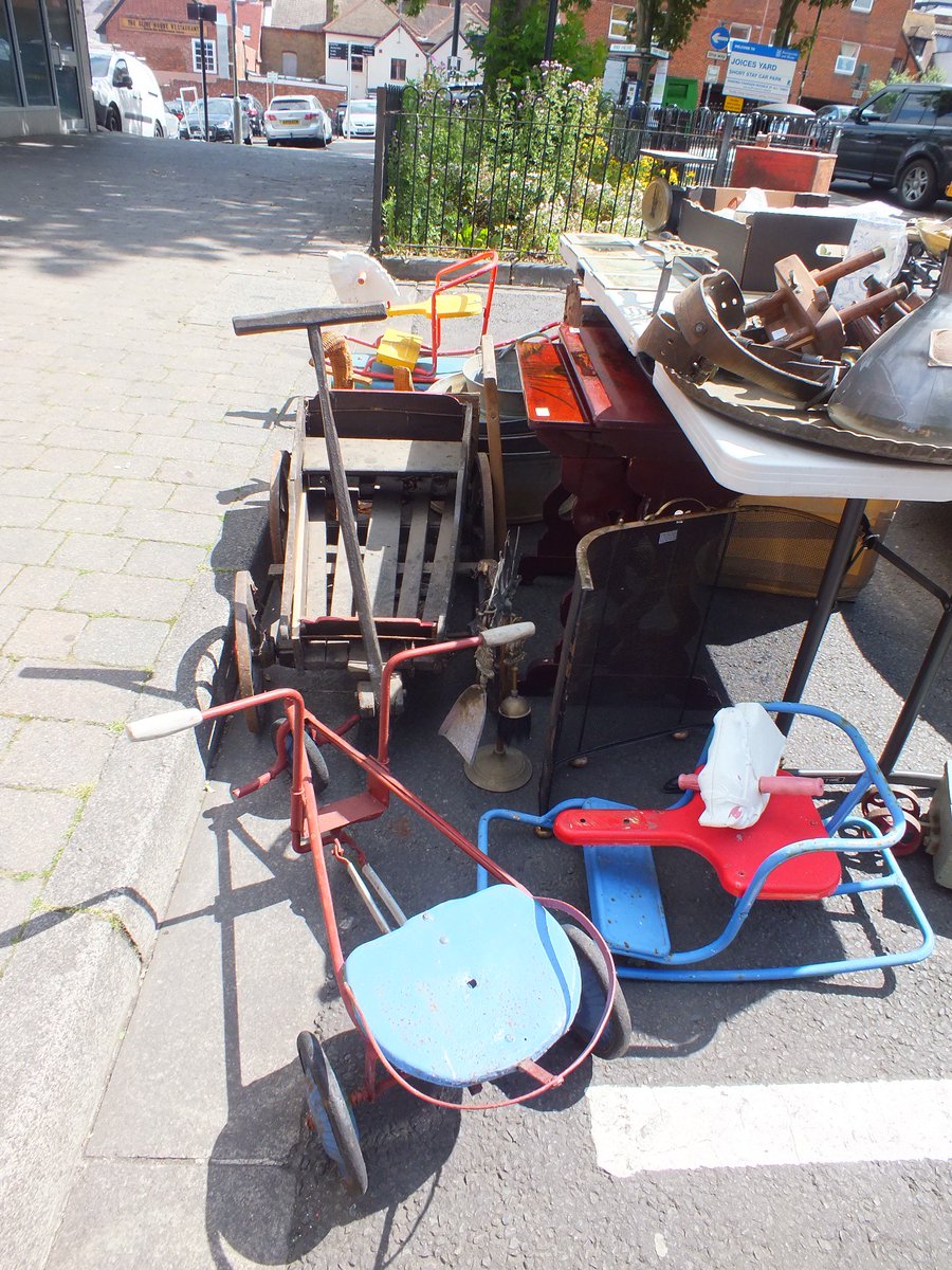 SquirrelsAntiq1's tweet photo. Summer is here! So we have brought out some of our summery items, including; wagons, trunks, trikes, rocking horses and more! #summerishere #antiques #summeritems #woodenwagon #trikes #triang #rockinghorse #basingstoke #hampshire #squirrelsantiques #summer https://t.co/q1cVFRfRwO