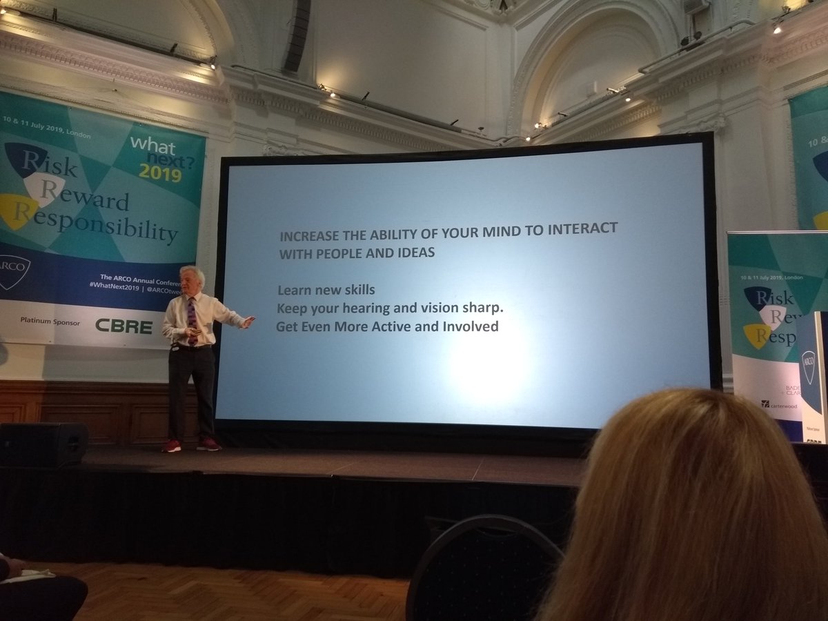 tonichousing's tweet photo. INSPIRING keynote from @muirgray at @ARCOtweets #WhatNext2019...#Optimalageing, creating real and virtual #communities among non-residents &amp; importance of fitness as we age 🧠💪🏾💃🌈🏅#lgbt https://t.co/jWHEp0KxO6