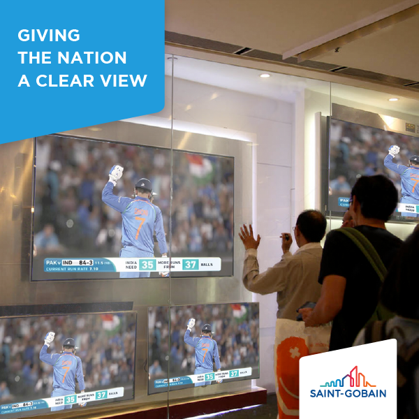 saint_gobain_in's tweet photo. With the whole nation geared up for the semi-finals, we bring everyone the clarity that they need for best viewing experience.

Unifying the nation with a clear view and pure happiness.

#SaintGobain #ICCWorldCup #ICCSemiFinals #WinTheTrophy #TeamIndia #Clarity #Purity #654PPM https://t.co/POmFon1UoH