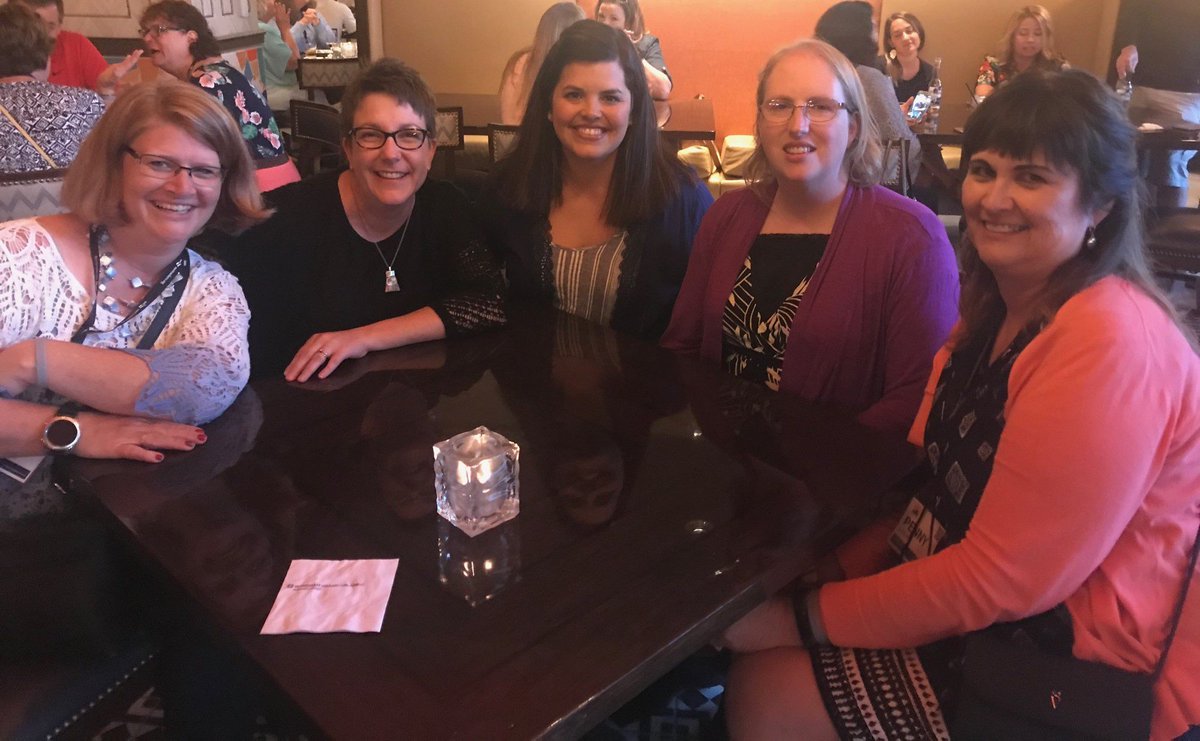 sddoe's tweet photo. Four of this year's five Regional Teachers of the Year are joined by DOE's Nicol Reiner at the @NNSTOY Conference in Orlando, learning about teacher leadership. Nicol reports, "We are already having a great time learning together. This is an awesome bunch!" https://t.co/lKiibatH32