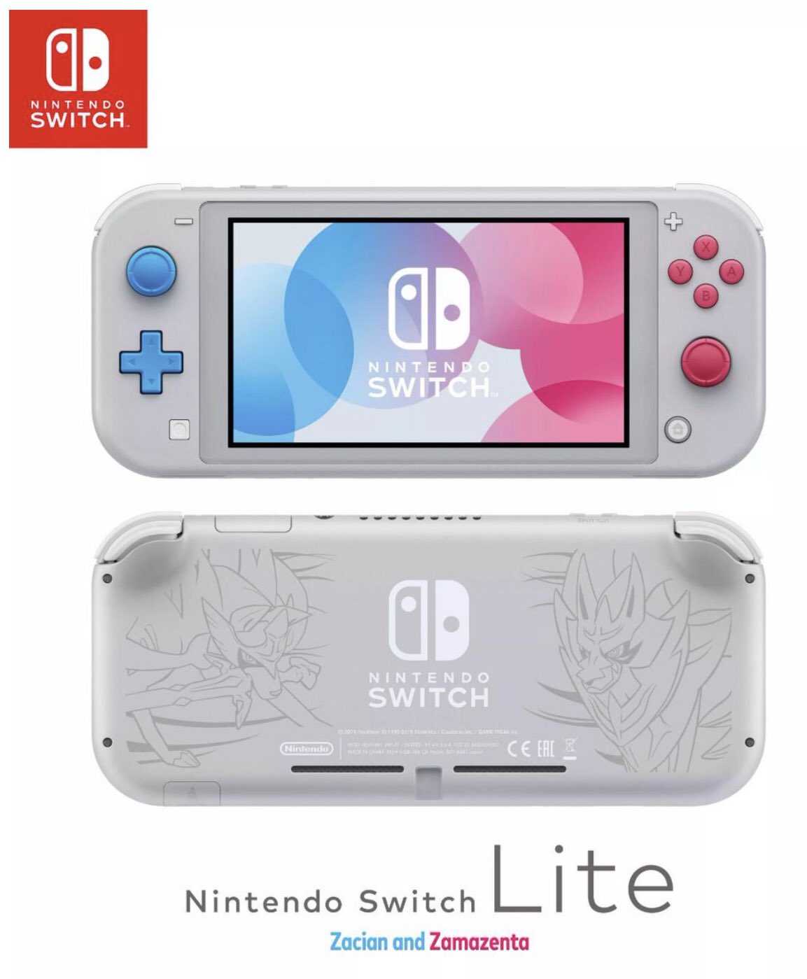 Pokémon Sword and Pokémon Shield themed Nintendo Switch Lite on Paul Gale Network.