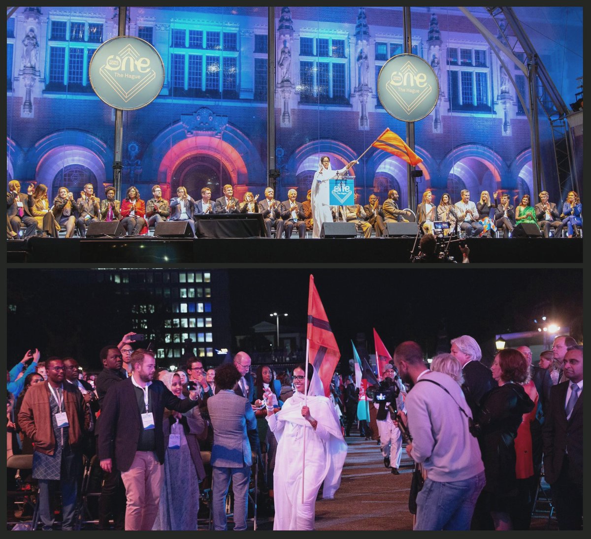 Truly inspiring work.
<a href="/GoRefugeeNation/">The Refugee Nation</a> honored and celebrated at <a href="/OneYoungWorld/">One Young World</a> at The Hague. So well done Rod <a href="/rmmoran/">Rodrigo Moran</a>
<a href="/arturlipori/">Artur Lipori</a> 
<a href="/carorebello/">Caro Rebello</a> 
Ricard Valero 
<a href="/belen_chuty/">Belén Márquez</a>
<a href="/raphaeldiasop/">Raphael Dias</a> 
<a href="/diogorruiz/">Diogo dos Reis Ruiz</a> 
<a href="/sfairlucas/">Lucas Rafael Sfair</a> 
#refugeenation #refugeeflag
#ideasbeyondawards.