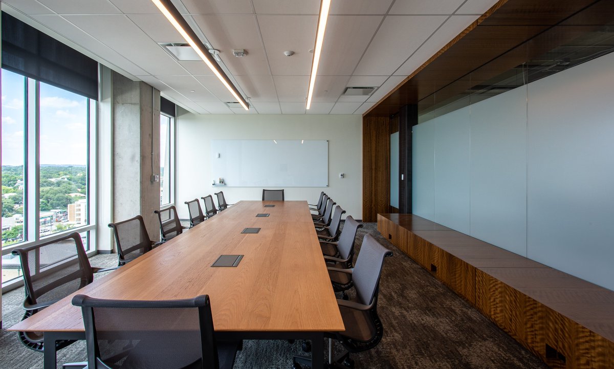 theburtgroup's tweet photo. In 2018 we proudly completed floors 6-11 for Cirrus Logic at Shoal Creek Walk! We recently completed finishing out floor 12 and are wooing over the finished product!  #oneteam #theburtgroup #atxconstruction #tenantinteriors https://t.co/qn1tYLDsBK