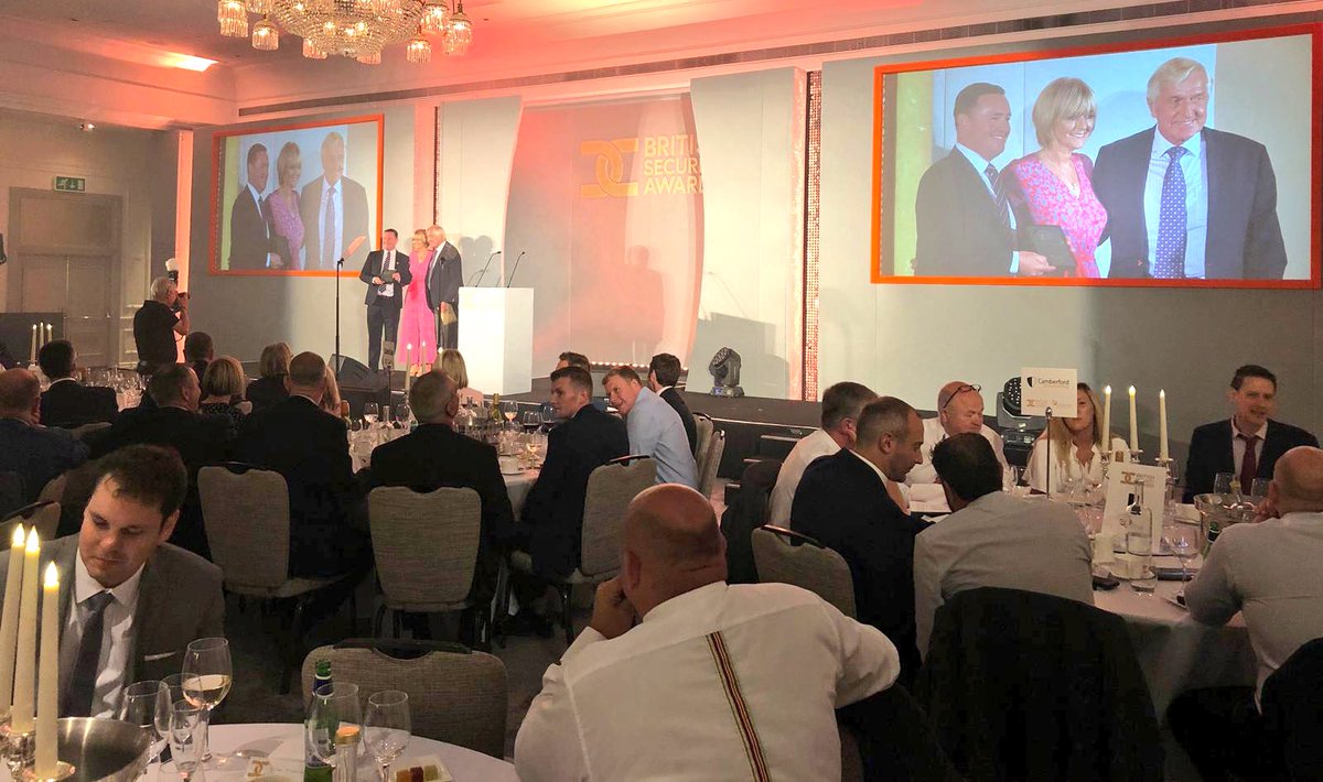 We are delighted to have won SME of the Year at the British Security Awards🏅#BSA2019