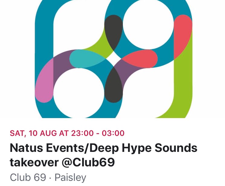 DJ_JASONCURRIE's tweet photo. https://t.co/2xe5hlva7N
Head over to Facebook to join our a event @club69paisley in paisley #NatusEvents / #DeepHypeSounds absolutely stoked about this one troops
All event information ℹ️ up top ☝🏻 https://t.co/qkC81lxkEg