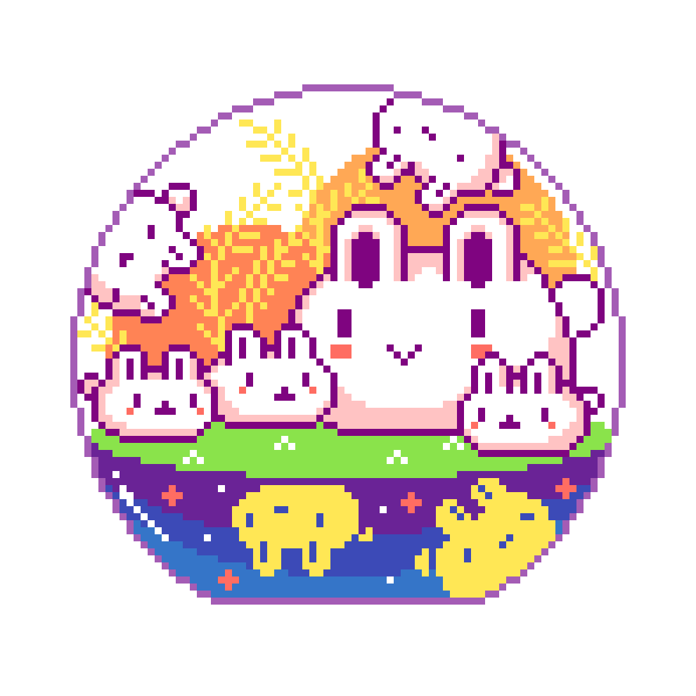 starbubblepixie's tweet photo. #pixelart #bunnies #cute #kawaii #coloringapp #colorbynumberapp https://t.co/857SCK9tTt