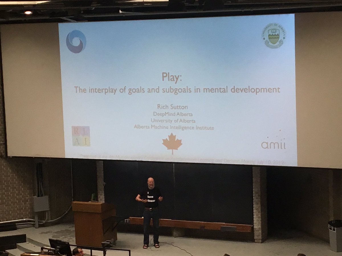 KatyaKuda's tweet photo. No words needed for this except βwhat an awesome t-shirt!β #RLDM2019 #richsutton dressed up π https://t.co/wt0j6BOu9b