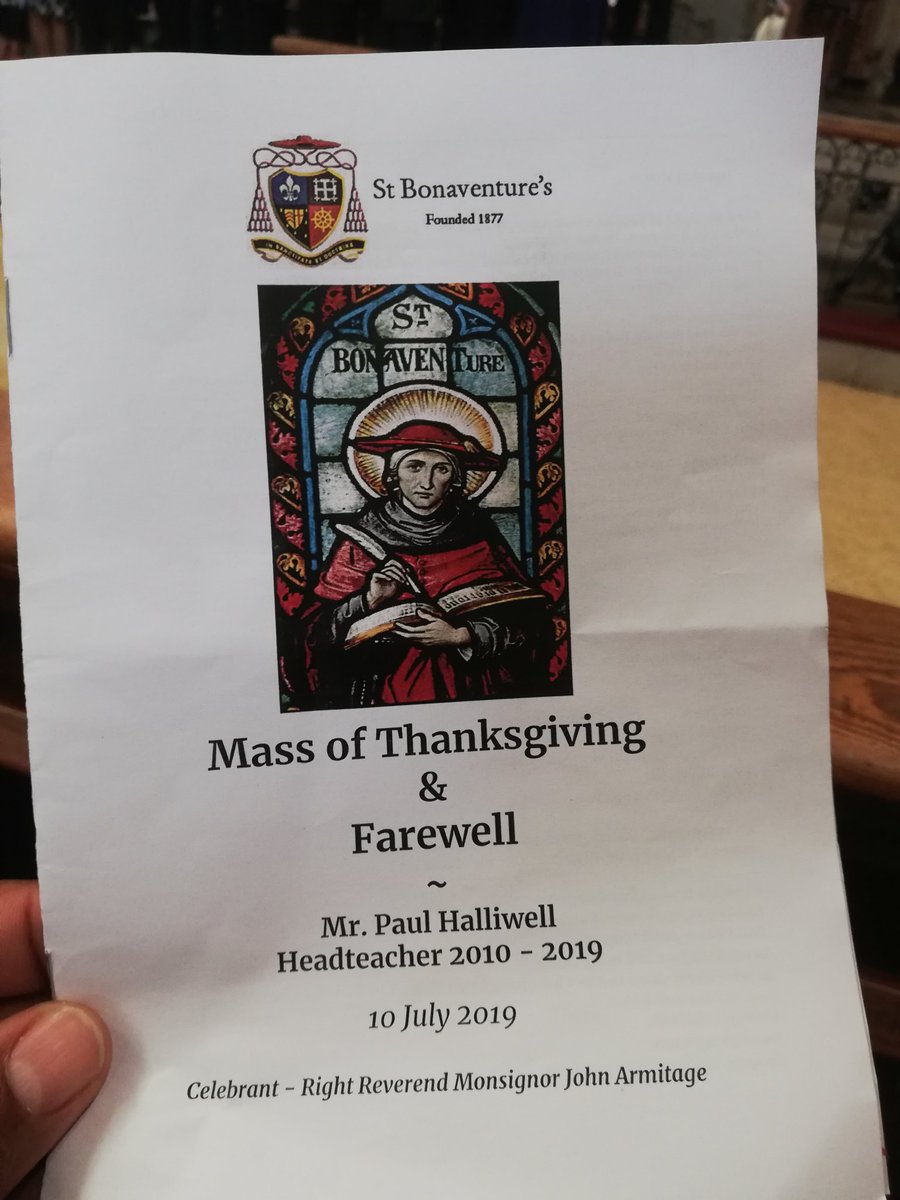 Terrympaul's tweet photo. Great opportunity as a #BonsBoy to say goodbye to Mr Haliwell and his family...with @juliannemarriot representing @NewhamLondon as Cabinet member for Education #InSanctitateEtDoctrina https://t.co/JANvyjvUao