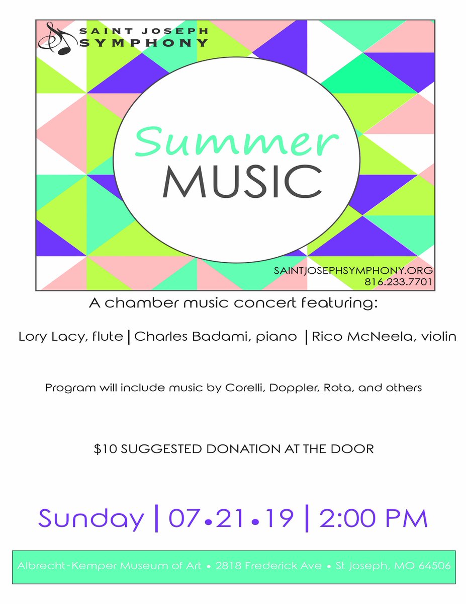 Sunday, July 21, 2019, 2 pm, at the Albrecht-Kemper Museum of Art