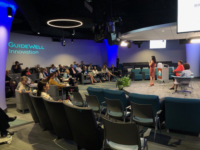 ebm_dem's tweet photo. Listening in as industry experts @jessdamassa @ProConsulting3 @DonnaKLencki speak on Raising Brand Awareness within the Healthcare Industry Panel @GWICoRE #ScaleupAccelerator &amp; #EmergingHealthTechAccelerator #womeninstem #womenintech #healthtechwomen #healthtechaccelerator https://t.co/eXBmi2zwsy