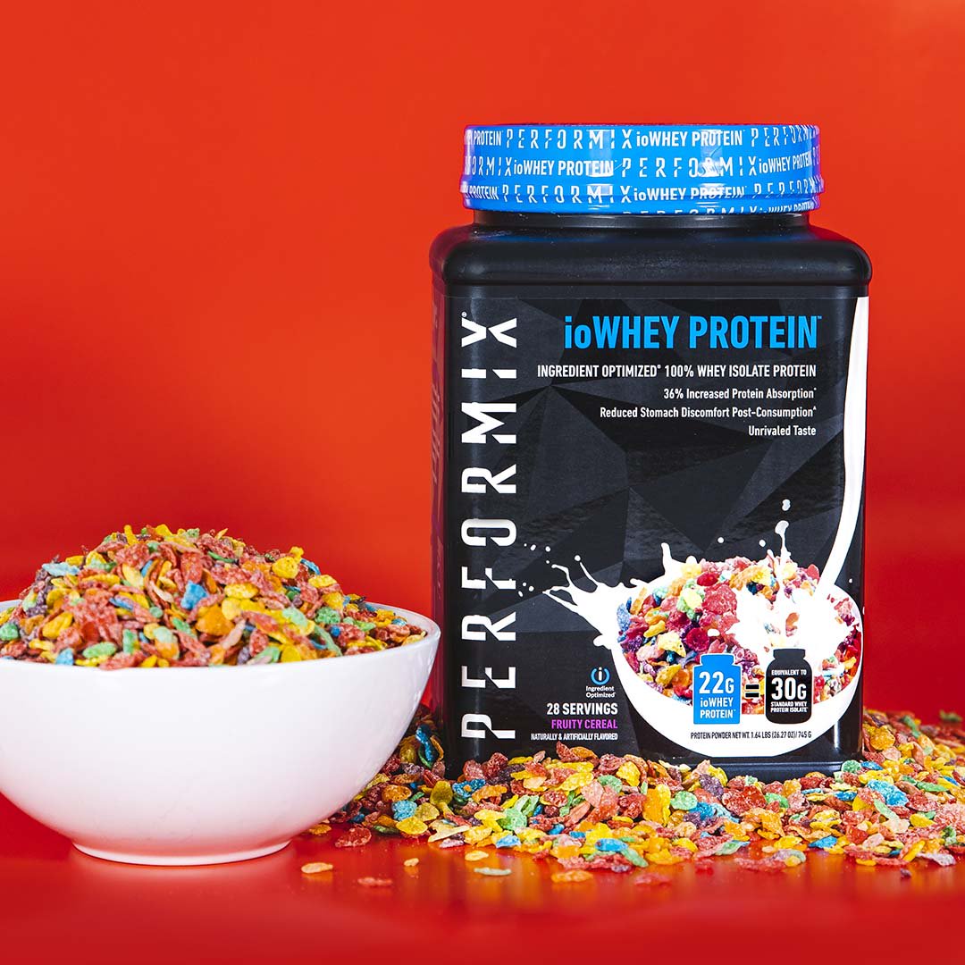 PerformixDriven's tweet photo. You make sacrifices every day. Taste shouldn’t be one of them.
Built with io Technology™, ioWHEY Fruity Cereal, provides 36% more protein absorption upon intake, making it the most bioavailable protein on the market. #ioWHEY https://t.co/2rEL0b987Y