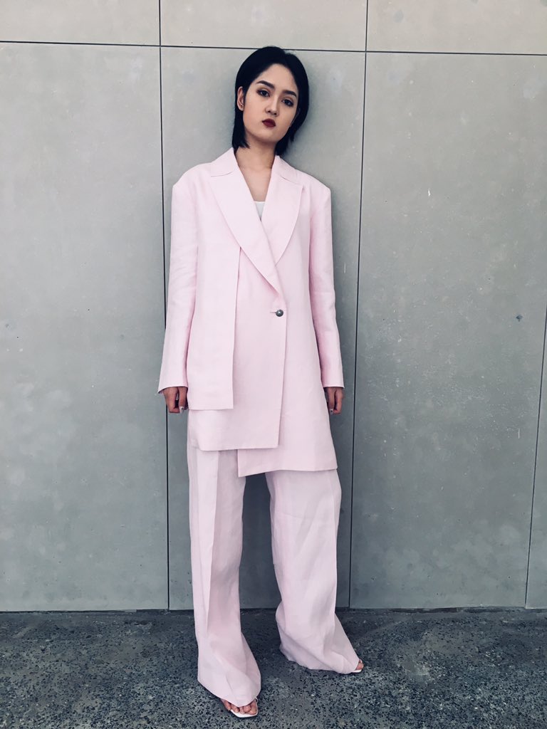 Good to be back in #China presenting the new #Summer19 transition collection. Clothes #connectcultures